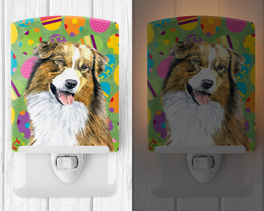 Australian Shepherd Easter Eggtravaganza Ceramic Night Light SC9477CNL