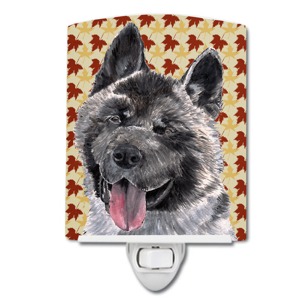 Akita Fall Leaves Ceramic Night Light SC9485CNL