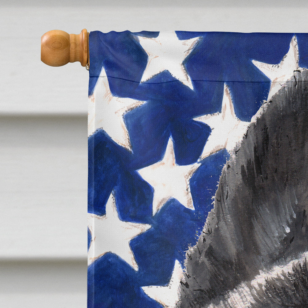 Akita USA Patriotic American Flag Flag Canvas House Size SC9487CHF