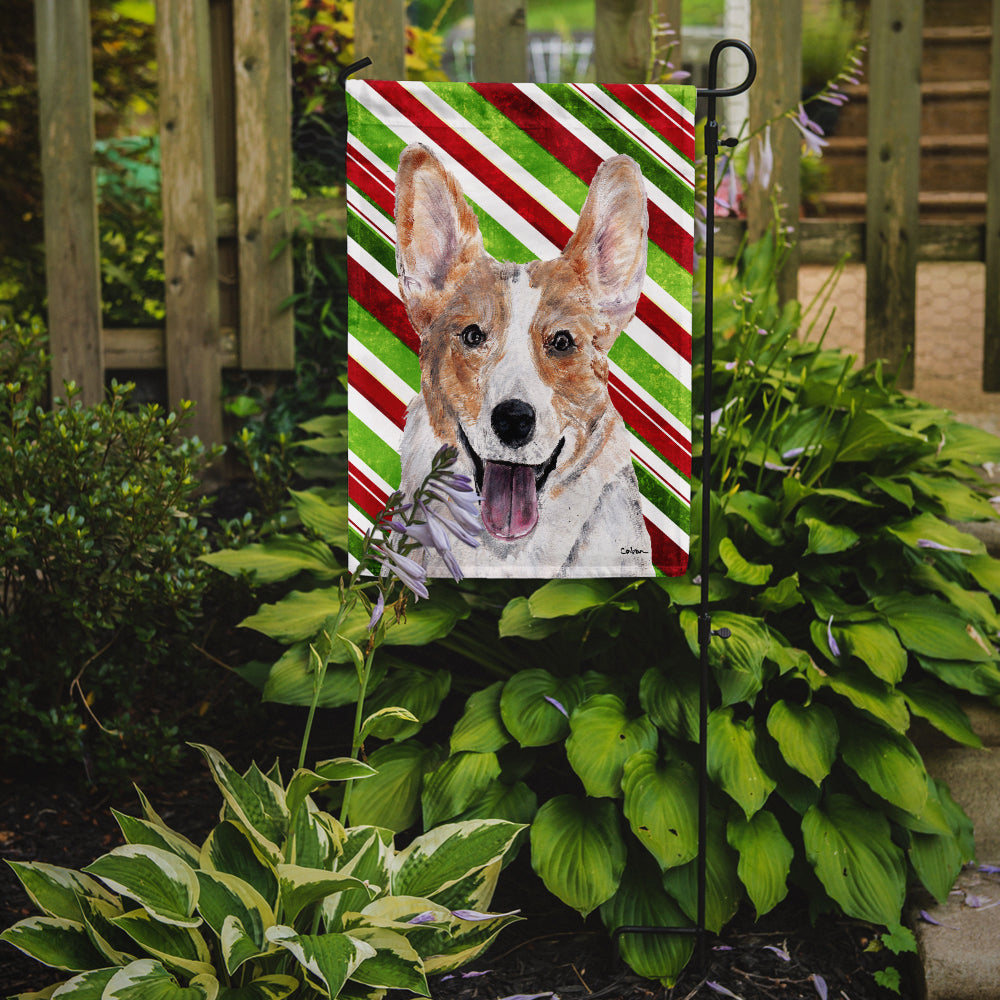 Cardigan Corgi Candy Cane Christmas Garden Flag – Decorative Outdoor Yard Flag SC9792GF