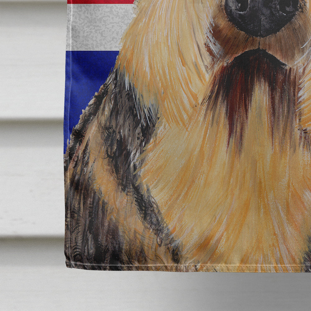 Airedale with English Union Jack British Flag Flag Canvas House Size SC9830CHF