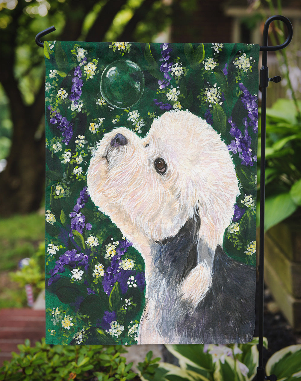 Dandie Dinmont Terrier Garden Flag – Decorative Outdoor Yard Flag