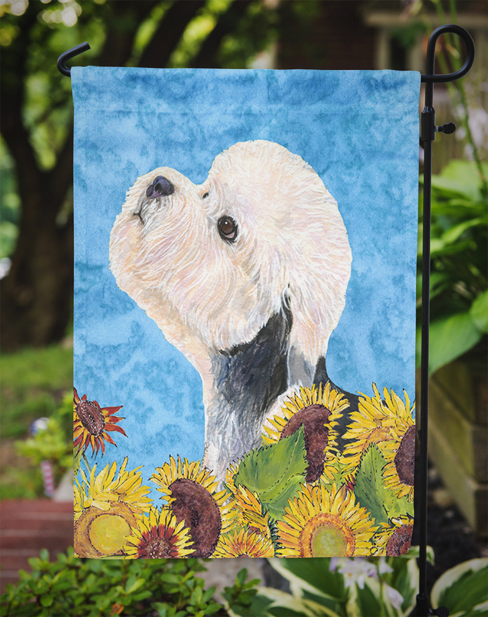 Dandie Dinmont Terrier Garden Flag – Decorative Outdoor Yard Flag