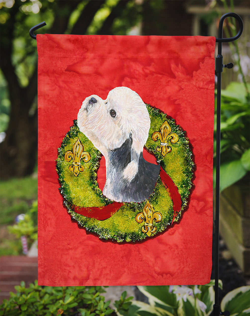 Dandie Dinmont Terrier Garden Flag – Decorative Outdoor Yard Flag