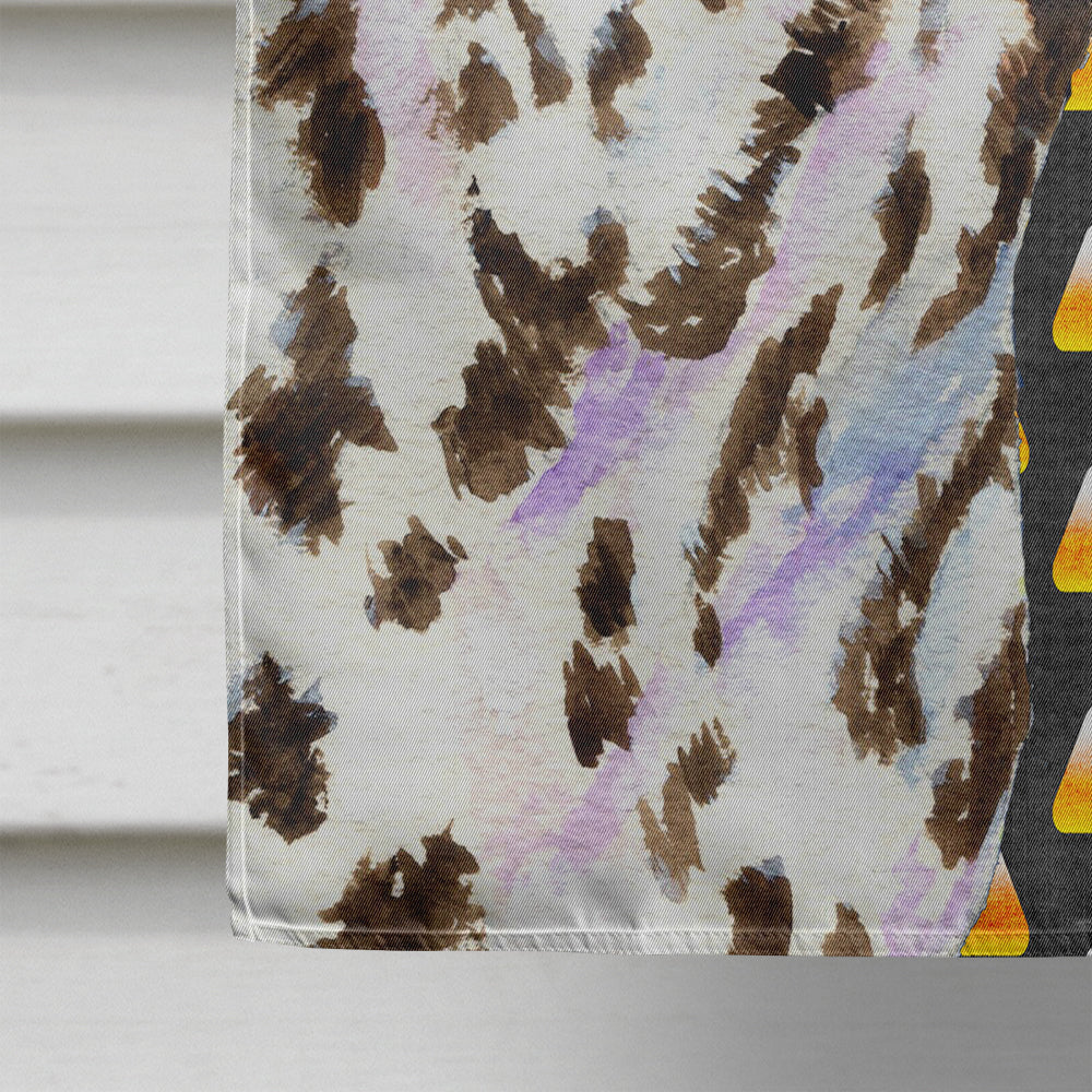 Dalmatian Candy Corn Halloween Portrait Flag Canvas House Size