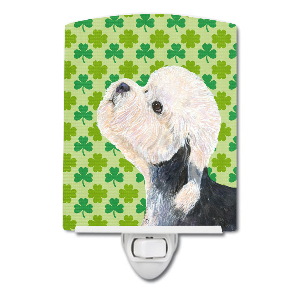 Dandie Dinmont Terrier St. Patrick's Day Shamrock Ceramic Night Light SS4434CNL