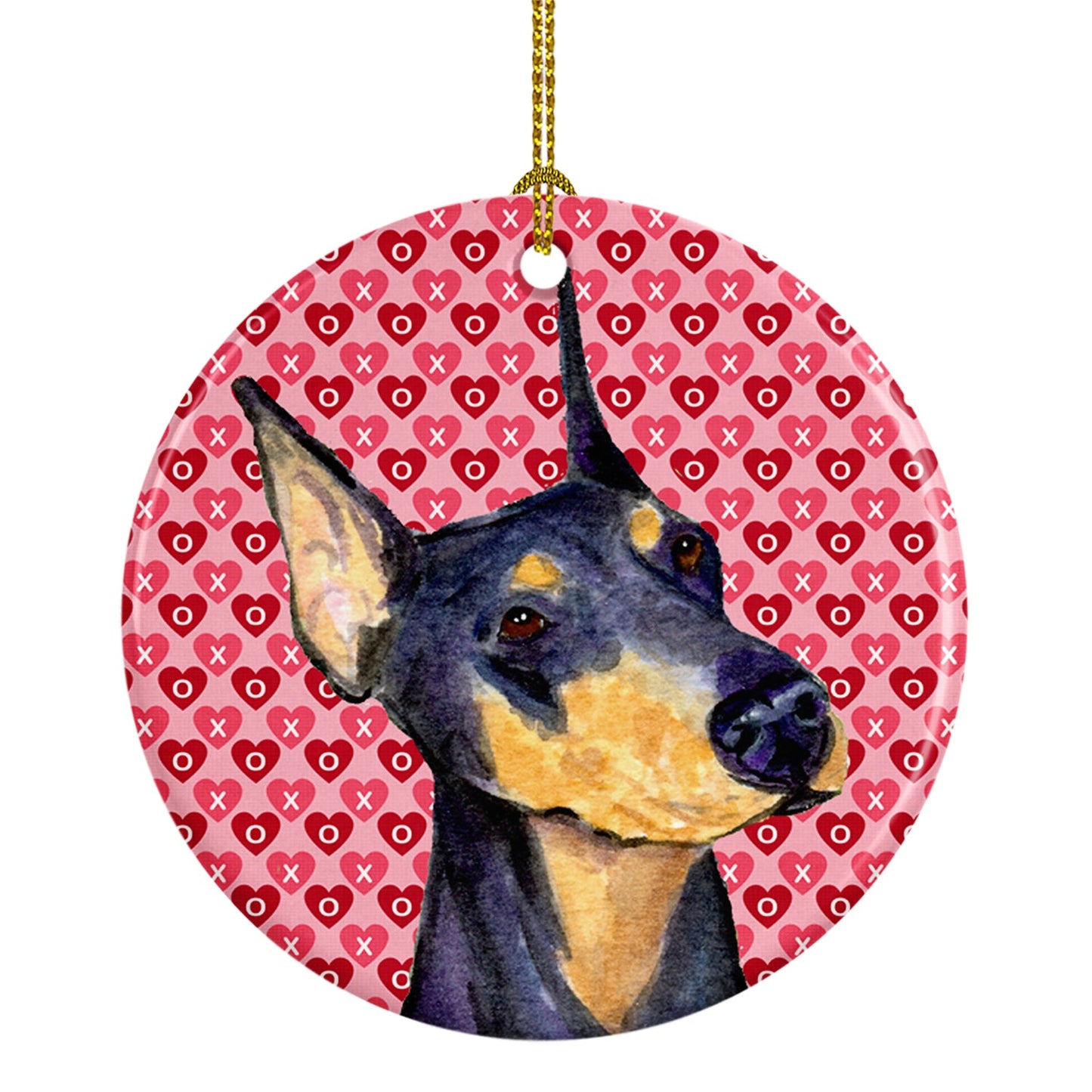 Doberman  Ceramic Ornament