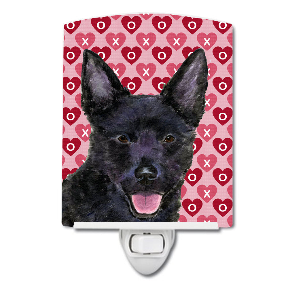 Australian Kelpie Hearts Love Valentine's Day Ceramic Night Light SS4498CNL