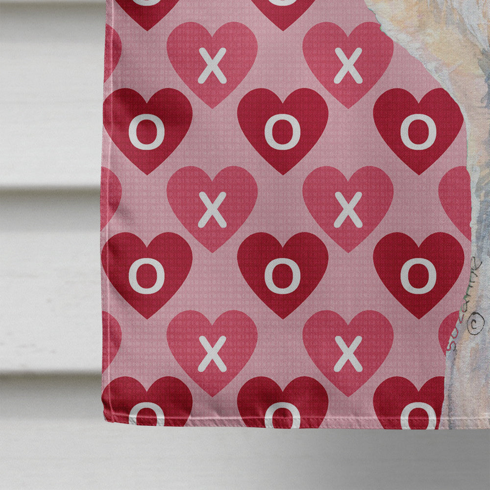 Dandie Dinmont Terrier Hearts Love and Valentine's Day  Flag Canvas House Size