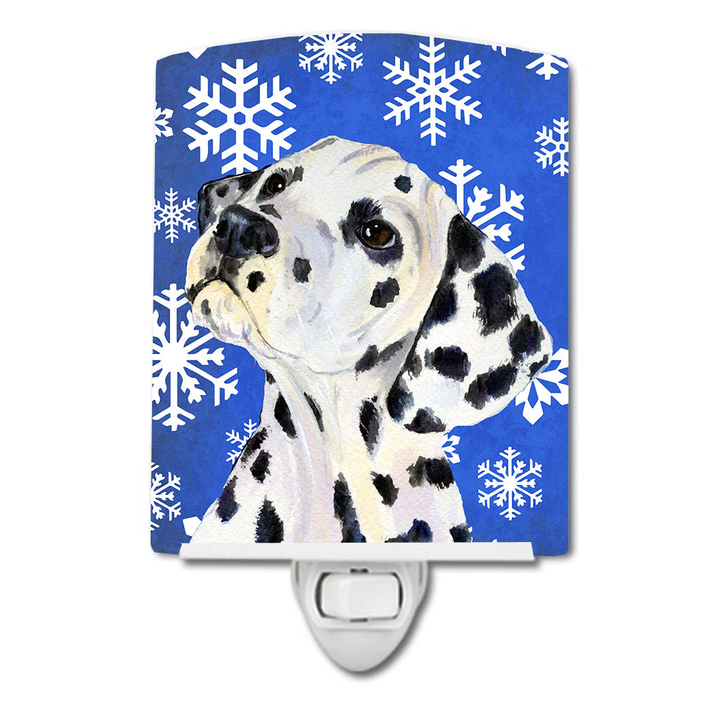 Dalmatian Winter Snowflakes Holiday Ceramic Night Light SS4630CNL