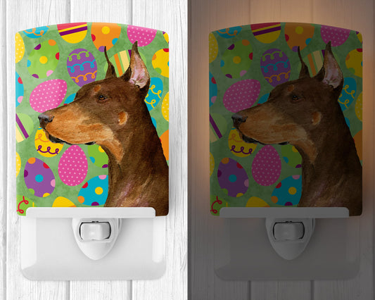Doberman Easter Eggtravaganza Ceramic Night Light SS4813CNL