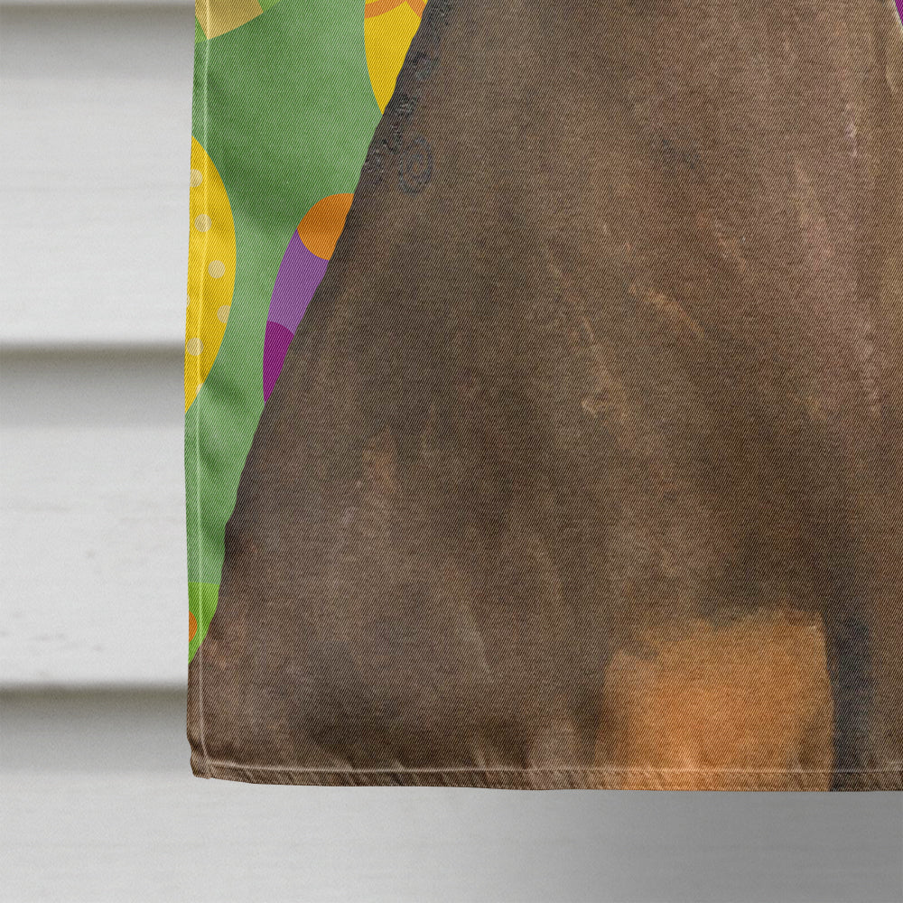 Doberman Easter Eggtravaganza Flag Canvas House Size