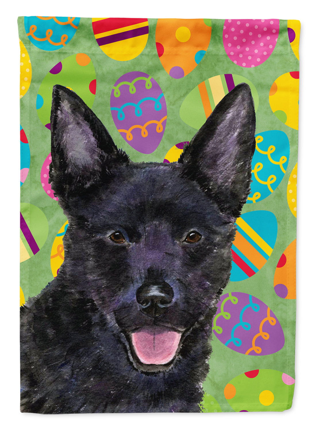 Australian Kelpie Easter Eggtravaganza Garden Flag - Outdoor Decorative Yard Flag