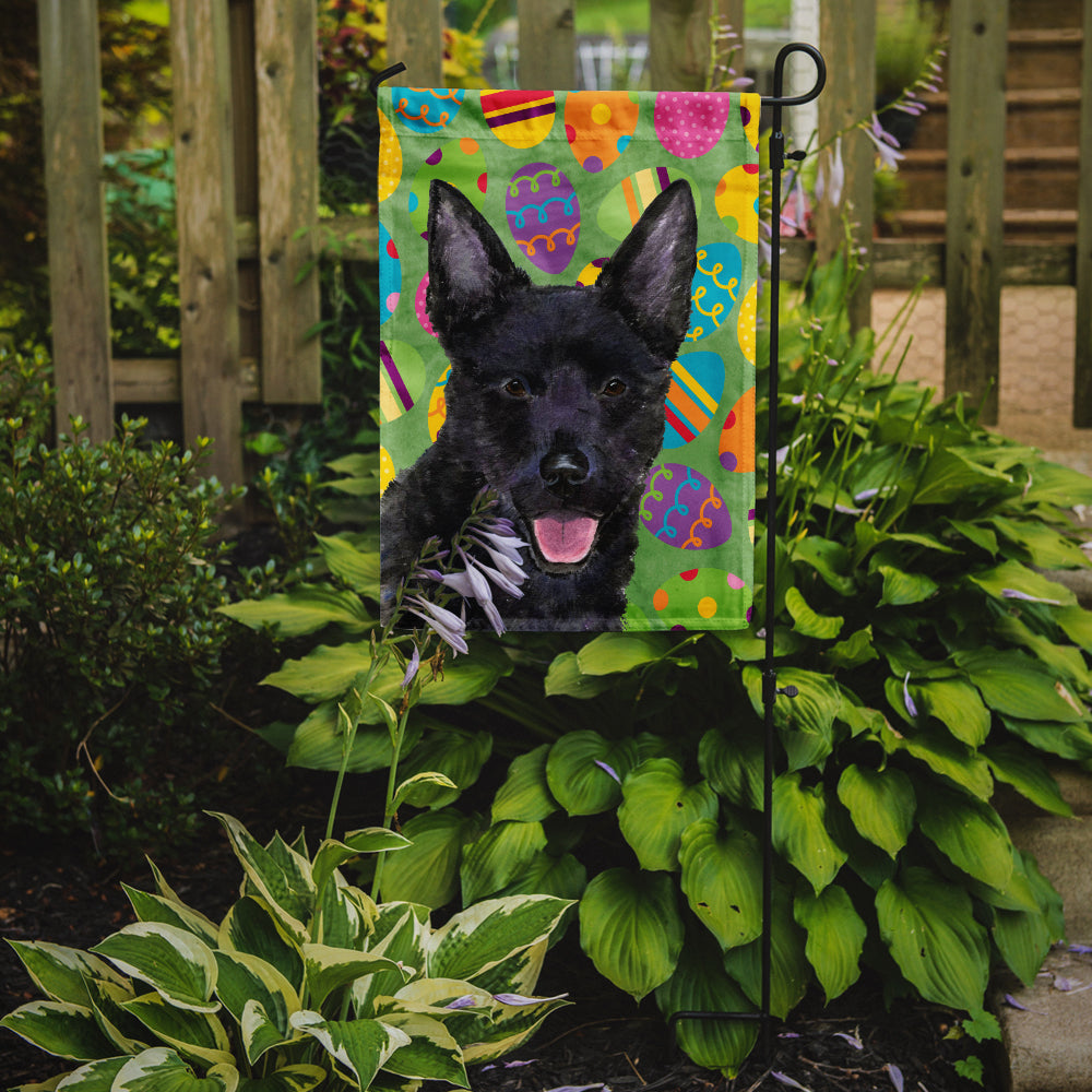 Australian Kelpie Easter Eggtravaganza Garden Flag - Outdoor Decorative Yard Flag