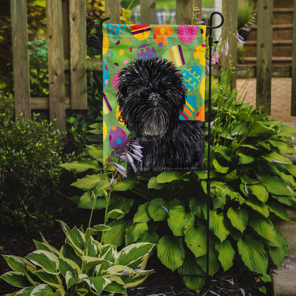 Affenpinscher Easter Eggtravaganza Garden Flag - Outdoor Decorative Yard Flag