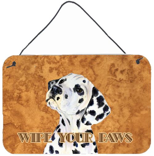 Dalmatian Wipe your Paws Aluminium Metal Wall or Door Hanging Prints