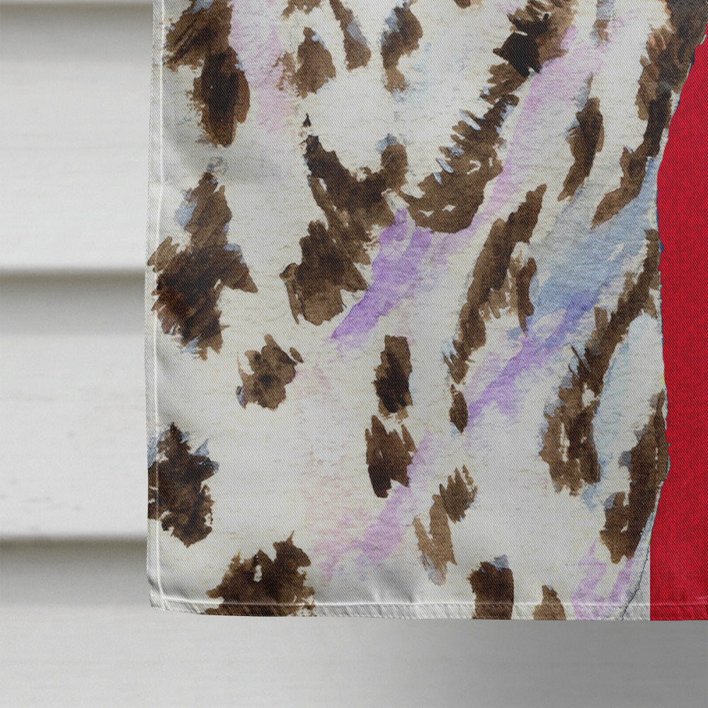 Dalmatian with English Union Jack British Flag Flag Canvas House Size SS4911CHF