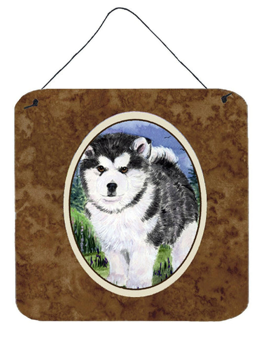 Alaskan Malamute Aluminium Metal Wall or Door Hanging Prints