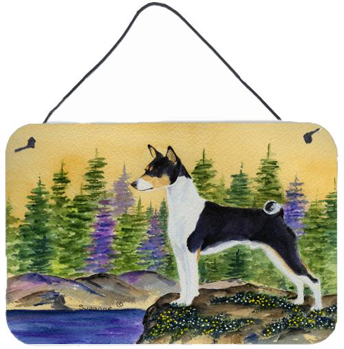 Basenji Indoor Aluminium Metal Wall or Door Hanging Prints