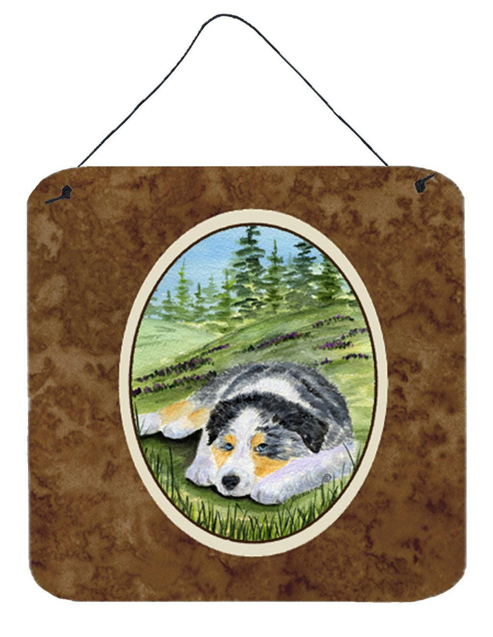 Australian Shepherd Aluminium Metal Wall or Door Hanging Prints