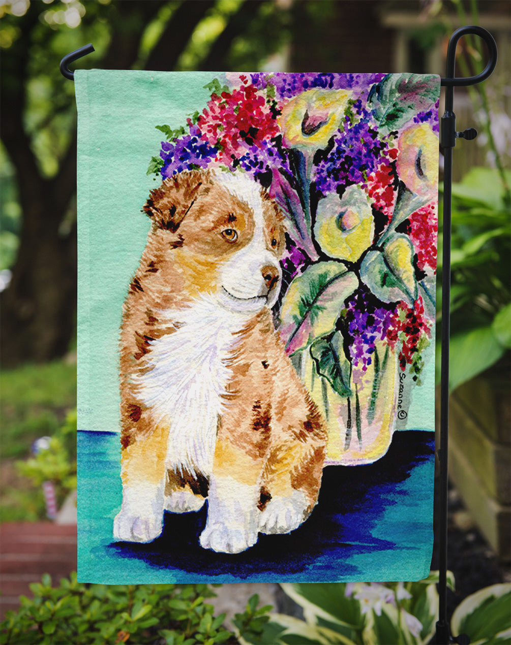 Australian Shepherd Garden Flag – Decorative Outdoor Yard Flag