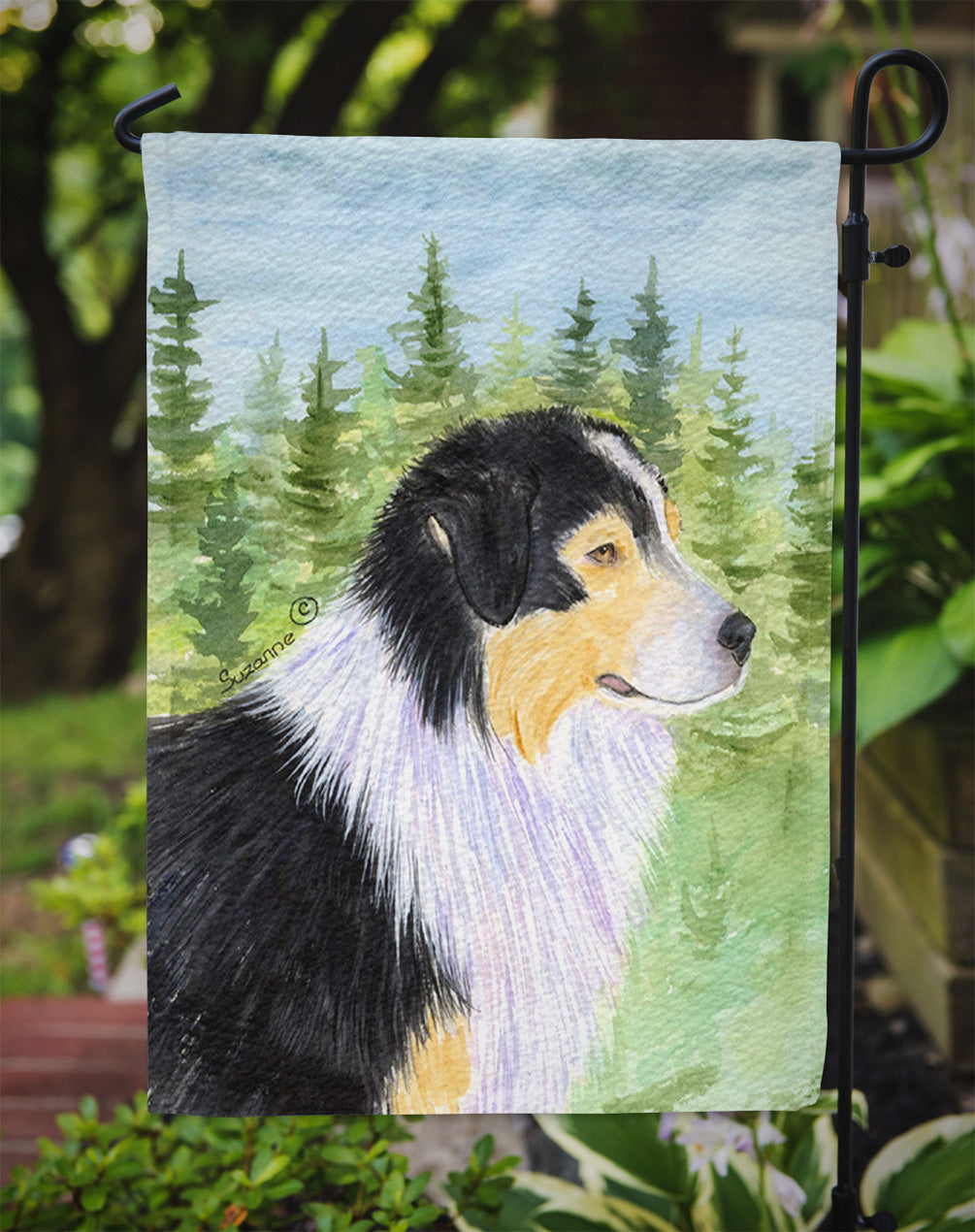 Australian Shepherd Garden Flag – Decorative Outdoor Yard Flag