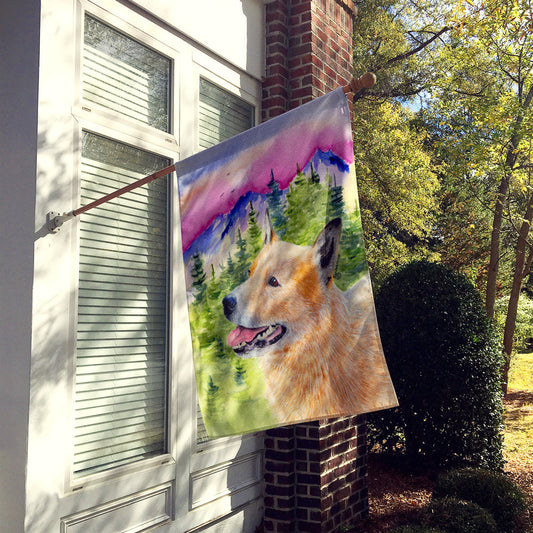 Australian Cattle Dog Flag Canvas House Size