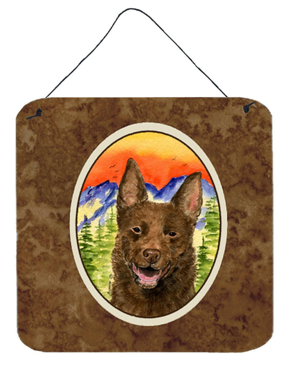 Australian Kelpie Aluminium Metal Wall or Door Hanging Prints