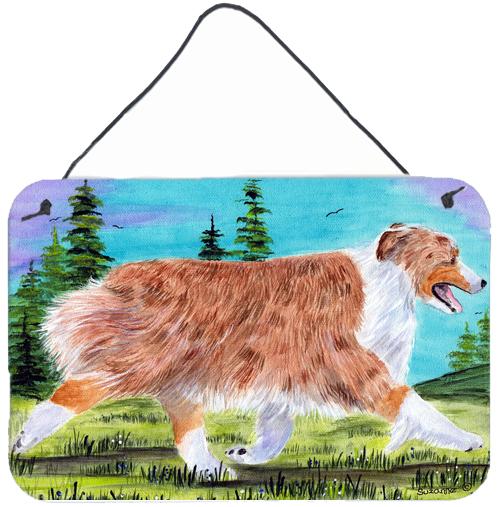 Australian Shepherd Indoor Aluminium Metal Wall or Door Hanging Prints