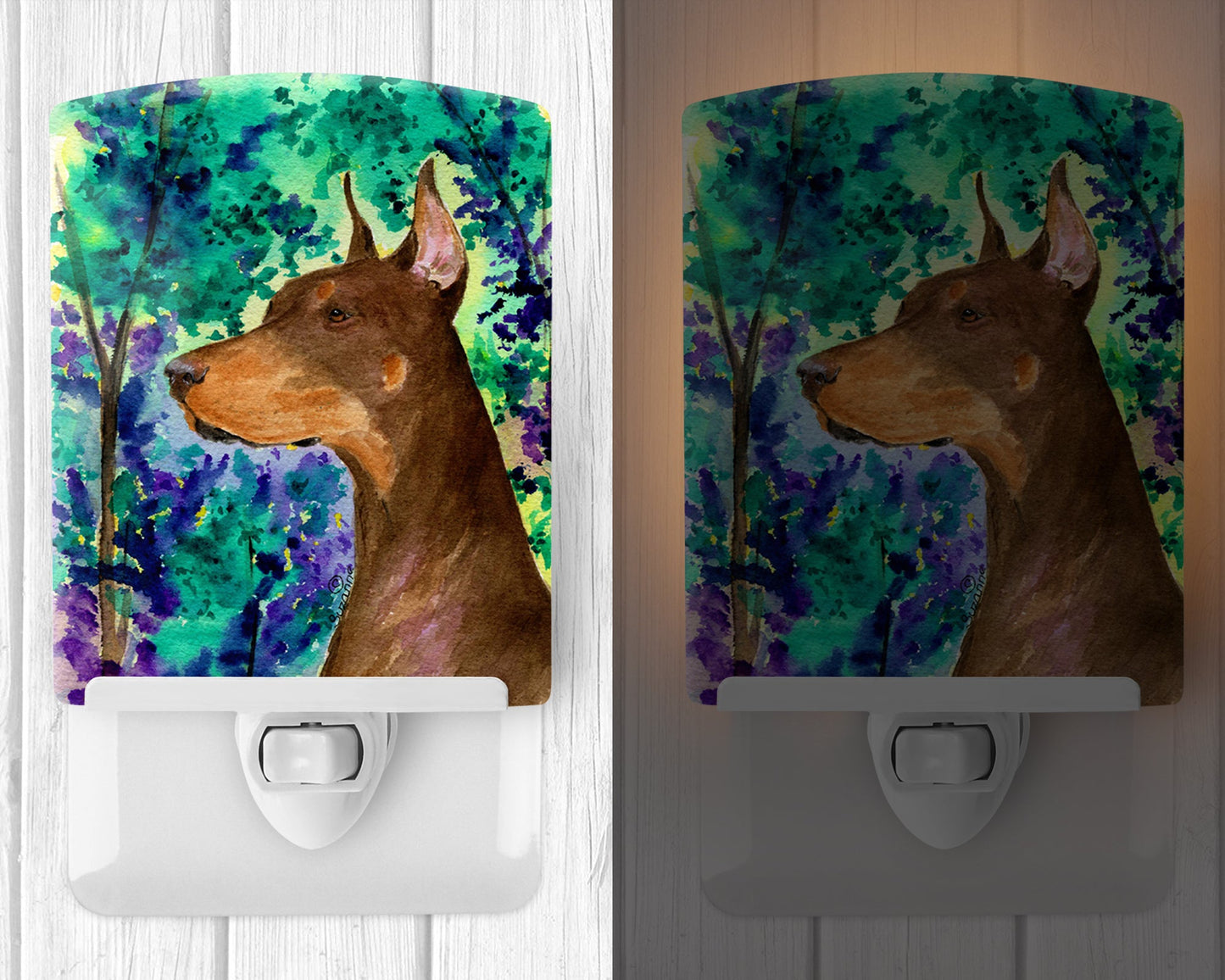 Doberman Ceramic Night Light SS8457CNL