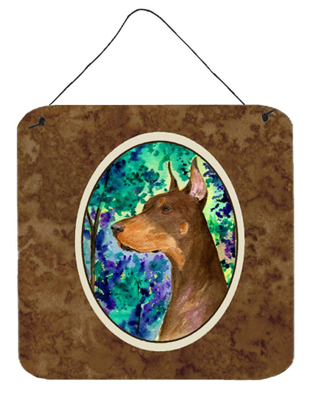 Doberman Aluminium Metal Wall or Door Hanging Prints