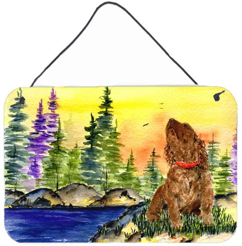 American Water Spaniel Indoor Aluminium Metal Wall or Door Hanging Prints