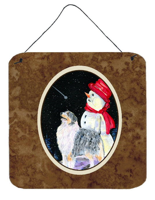 Australian Shepherd Aluminium Metal Wall or Door Hanging Prints