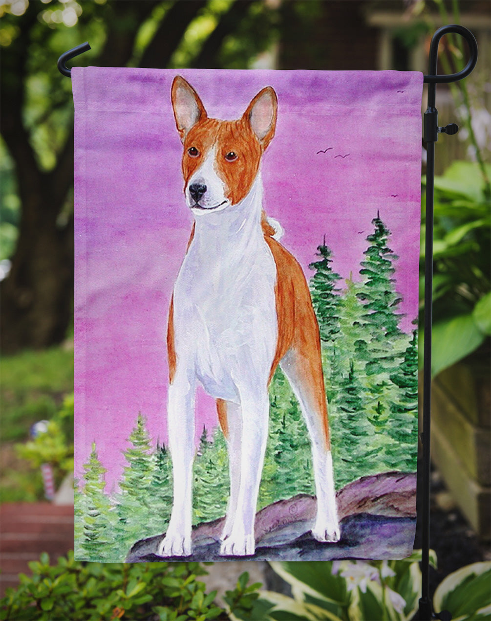 Basenji Garden Flag - Outdoor Decorative Yard Flag