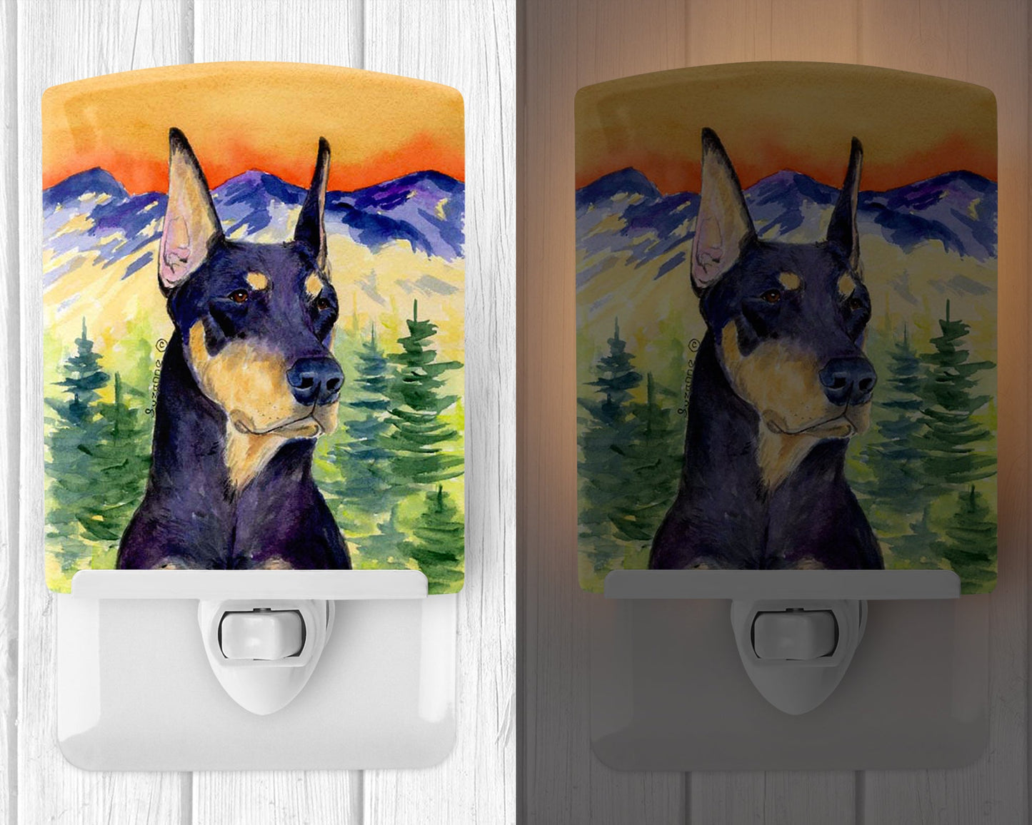Doberman Ceramic Night Light SS8658CNL