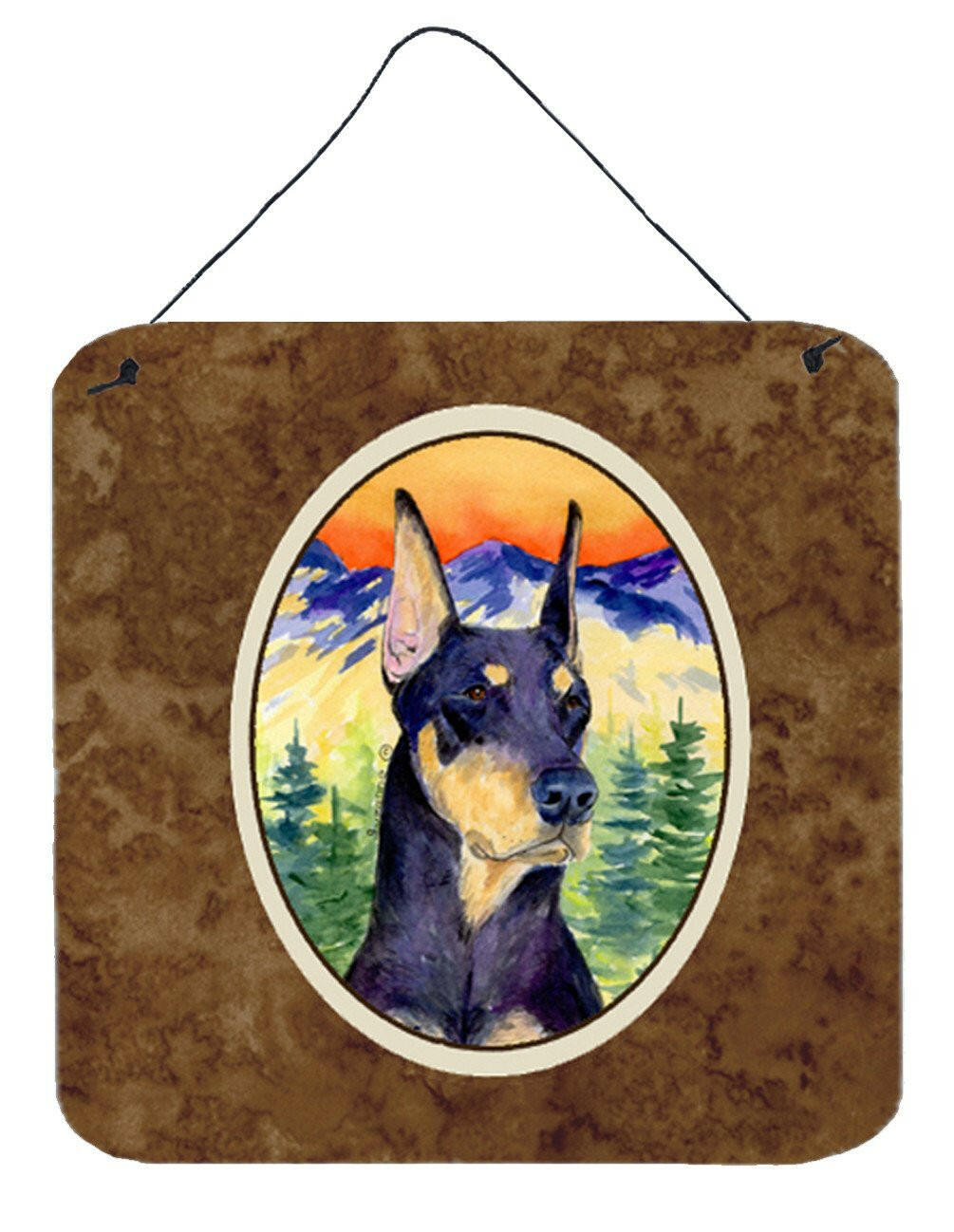 Doberman Aluminium Metal Wall or Door Hanging Prints