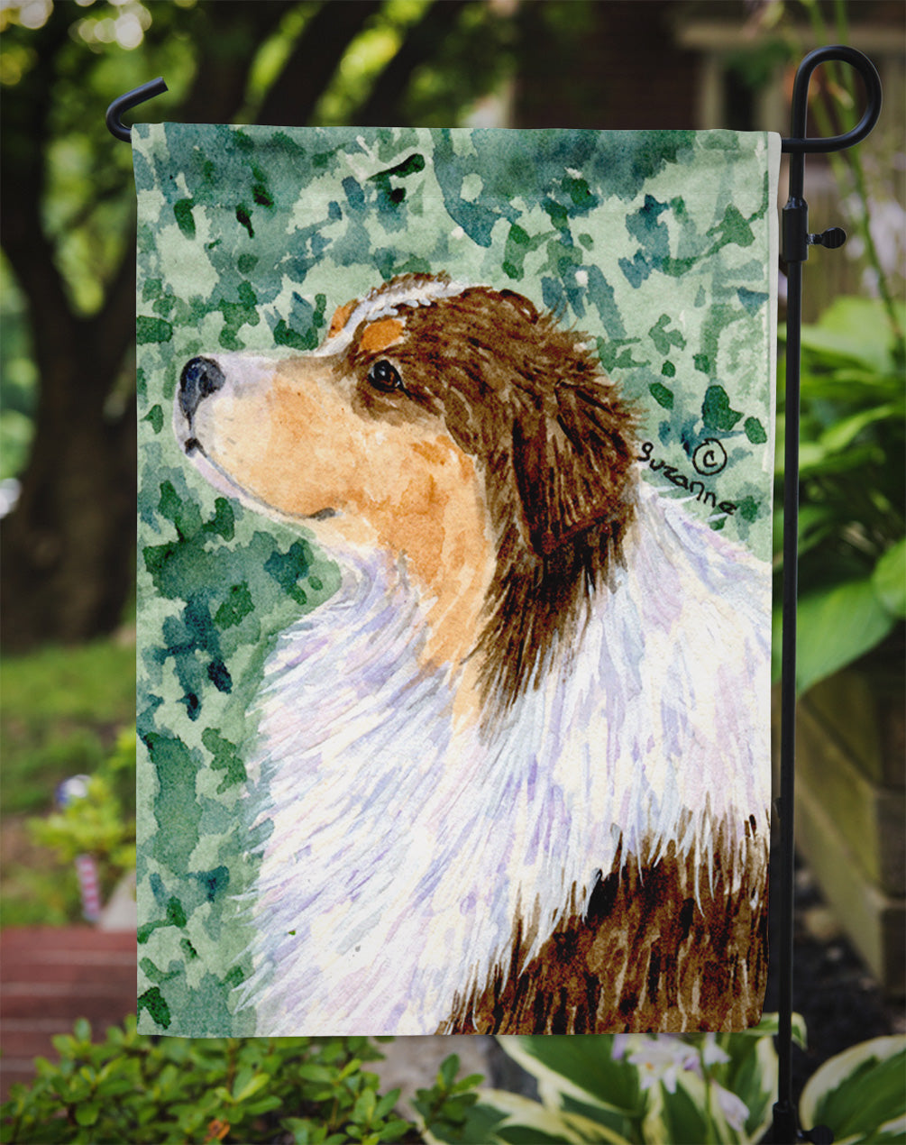 Australian Shepherd Garden Flag - Outdoor Decorative Yard Flag