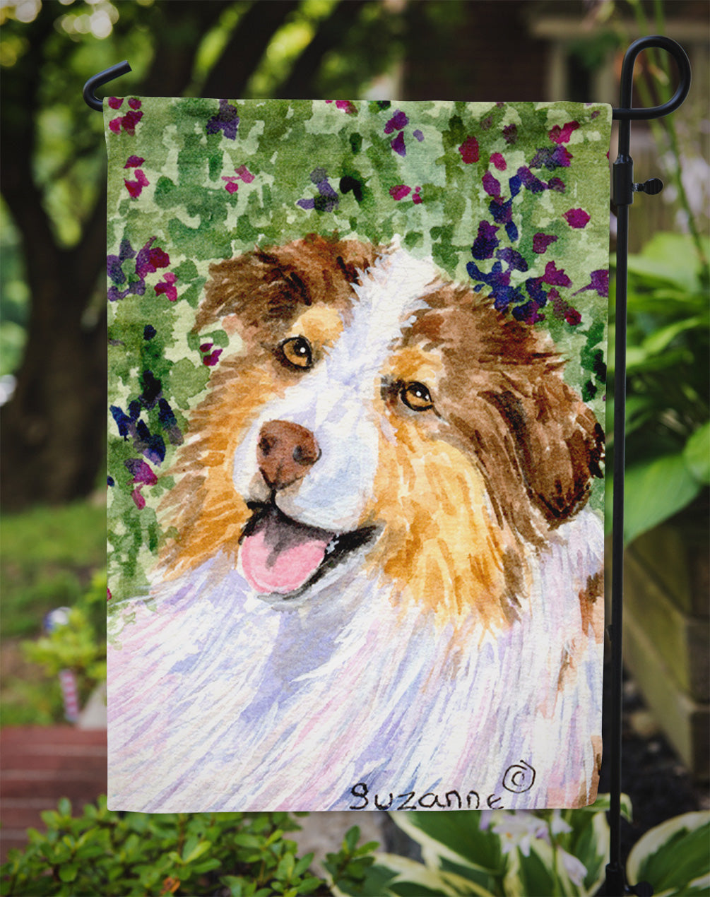 Australian Shepherd Garden Flag - Outdoor Decorative Yard Flag