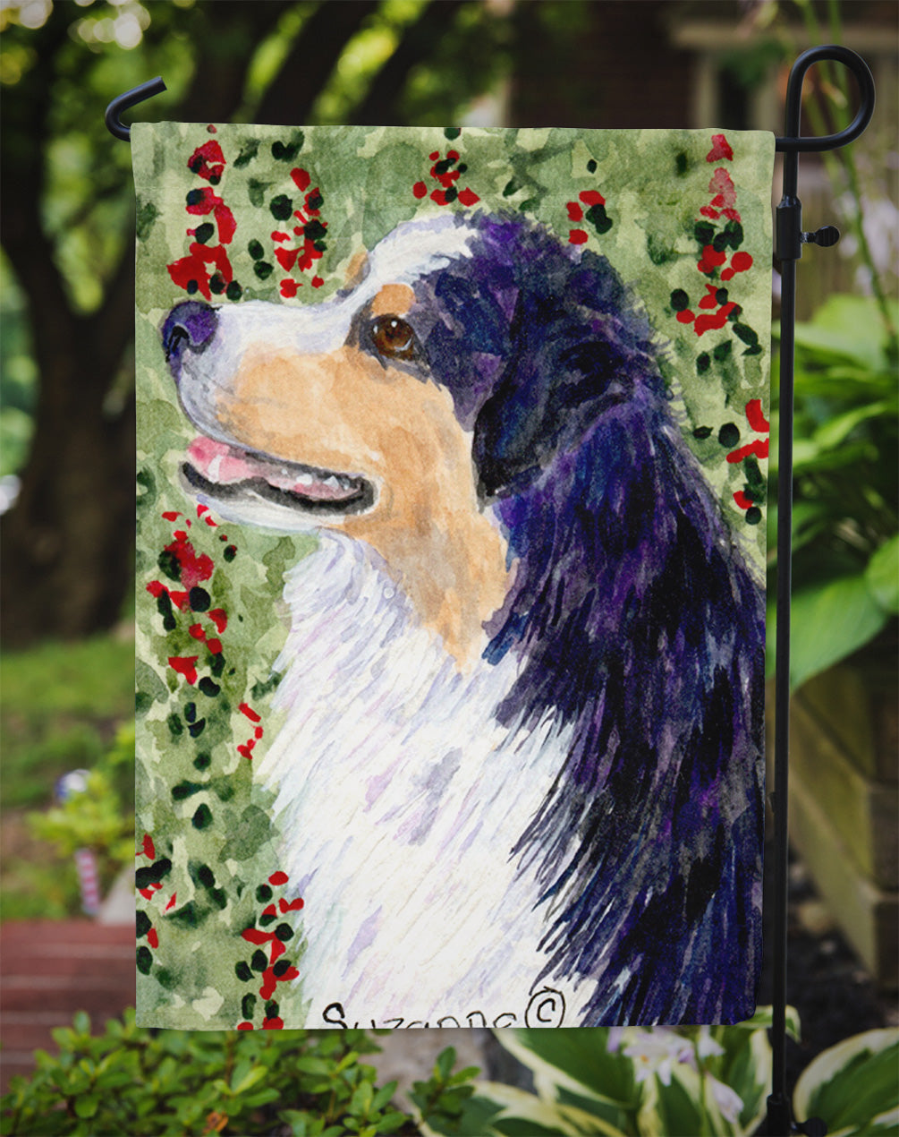 Australian Shepherd Garden Flag - Outdoor Decorative Yard Flag