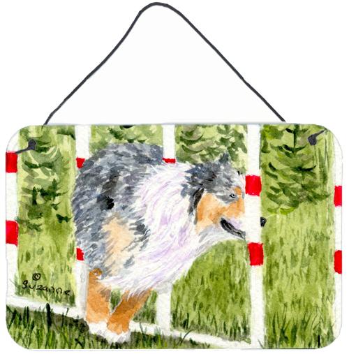 Australian Shepherd Indoor Aluminium Metal Wall or Door Hanging Prints