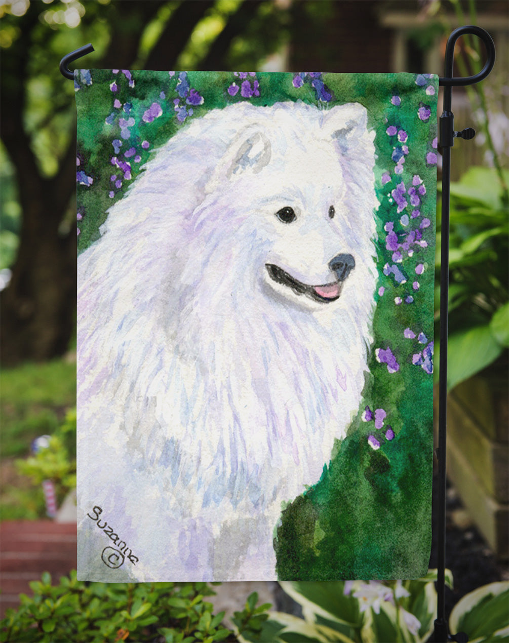 American Eskimo Garden Flag - Outdoor Decorative Yard Flag