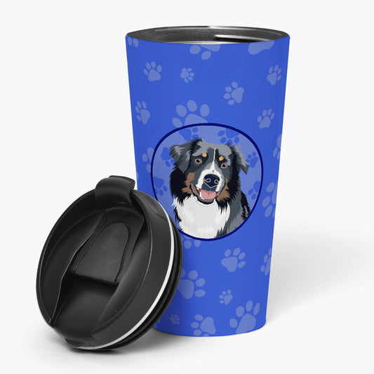 Australian Shepherd Black Tricolor #1  Stainless Steel 16 oz  Tumbler