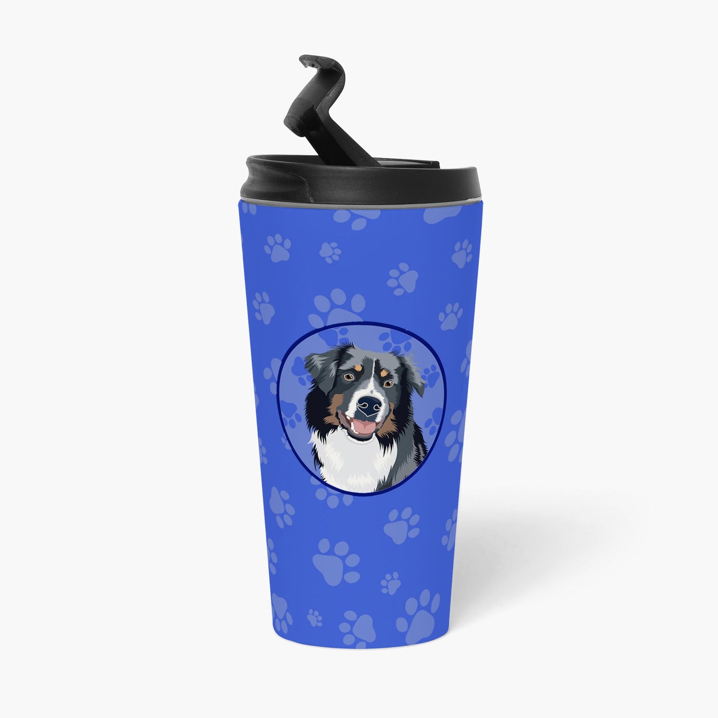 Australian Shepherd Black Tricolor #1  Stainless Steel 16 oz  Tumbler