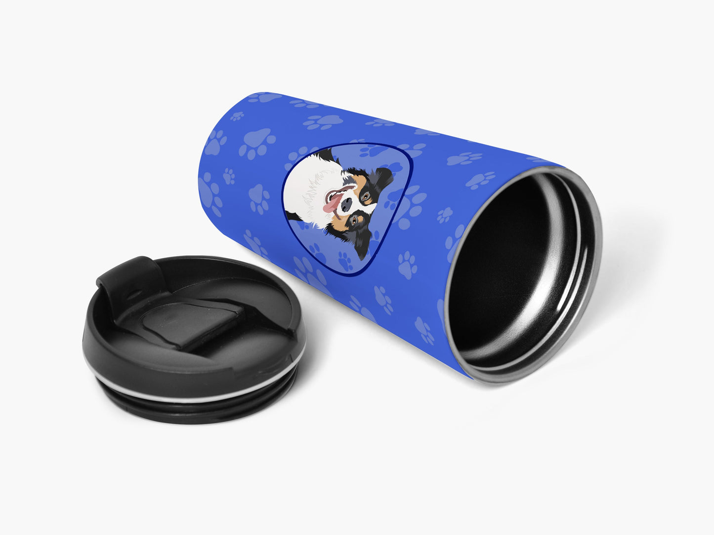 Australian Shepherd Black Tricolor #2  Stainless Steel 16 oz  Tumbler