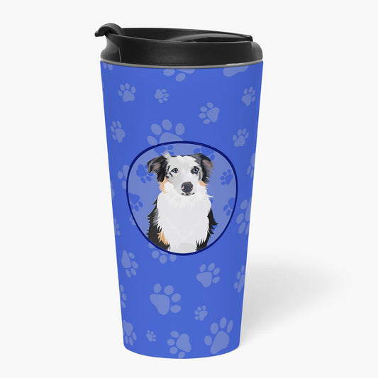 Australian Shepherd Blue Merle #1  Stainless Steel 16 oz  Tumbler