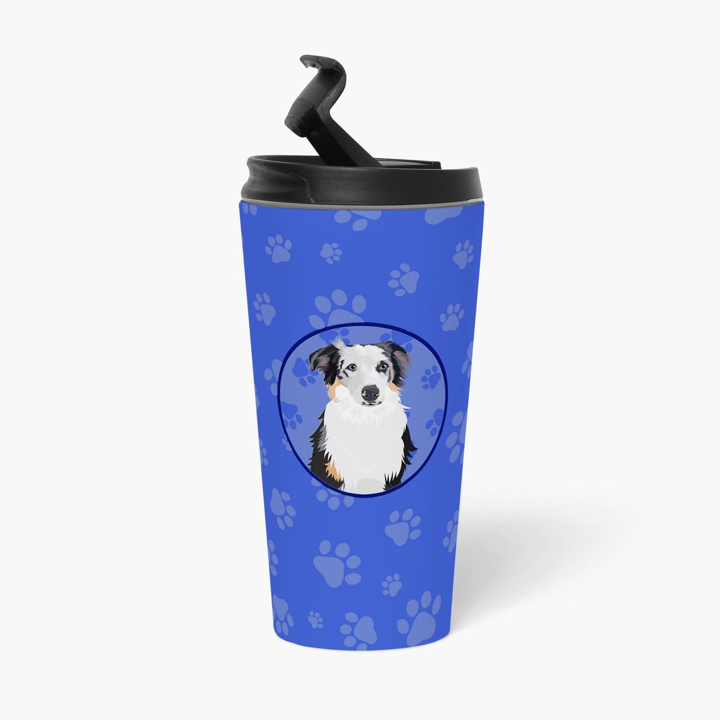 Australian Shepherd Blue Merle #1  Stainless Steel 16 oz  Tumbler
