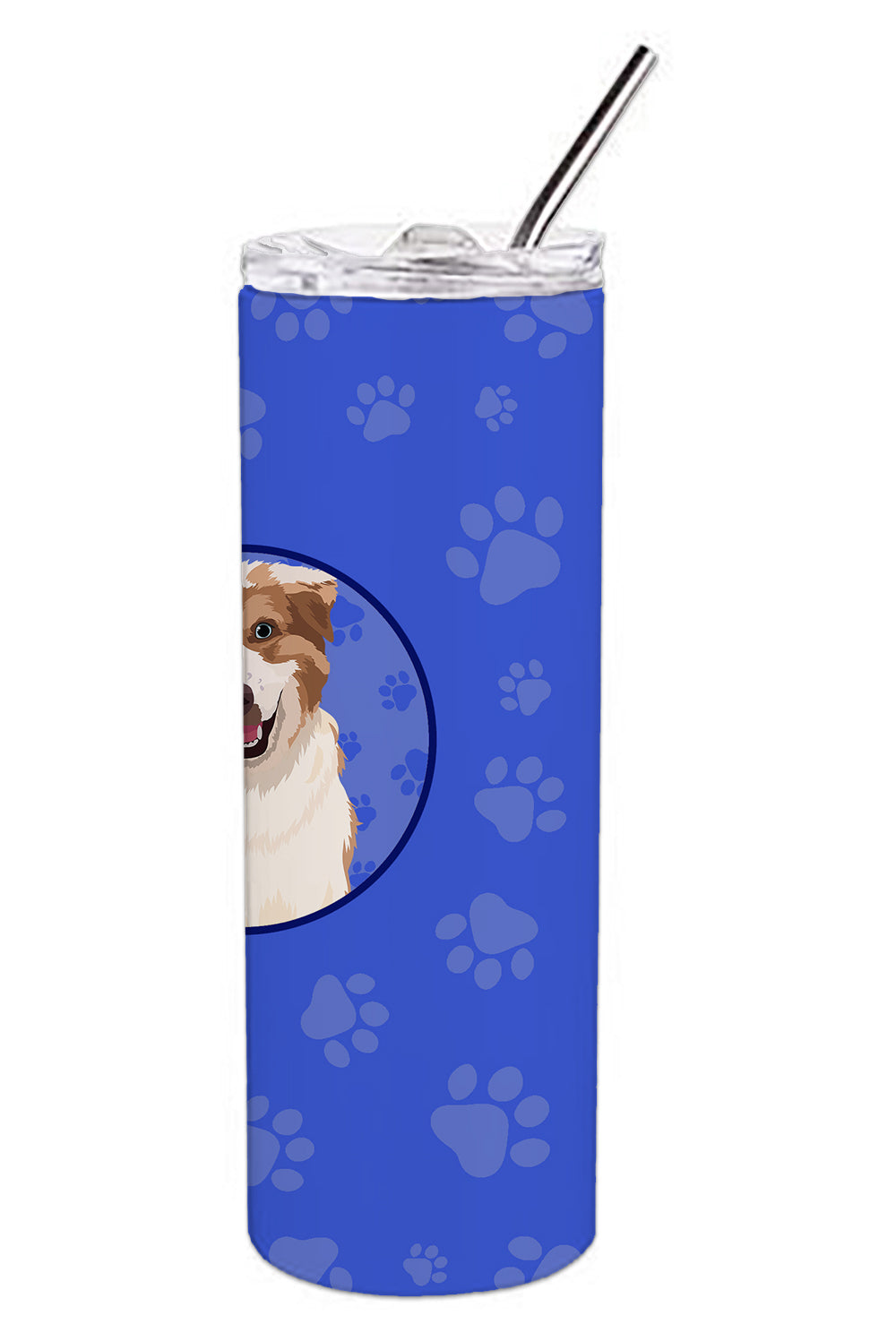 Australian Shepherd Red and White #1  Stainless Steel 20 oz Skinny Tumbler