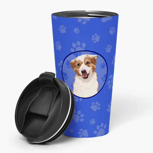 Australian Shepherd Red and White #1  Stainless Steel 16 oz  Tumbler
