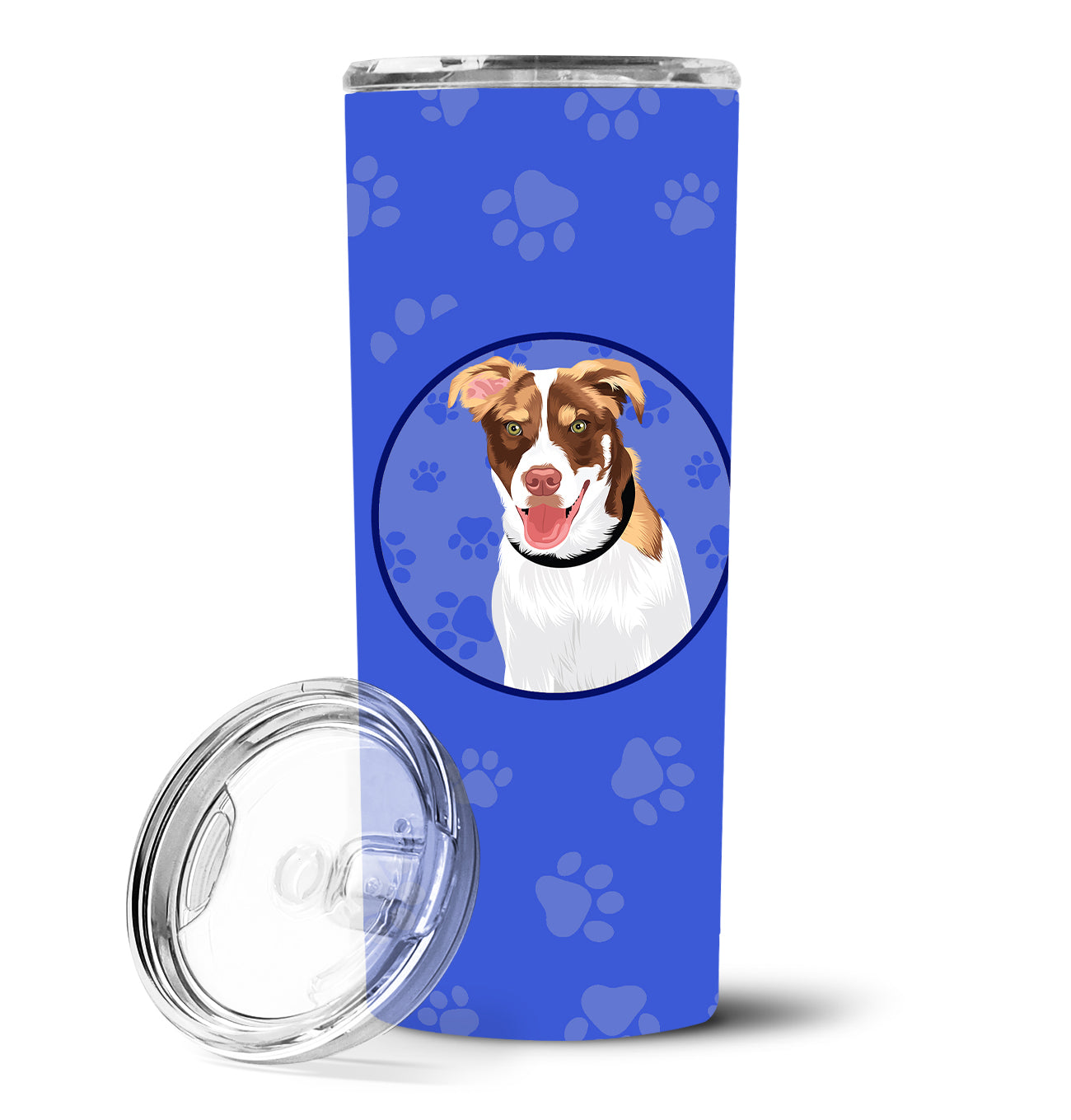 Australian Shepherd Red and White #2  Stainless Steel 20 oz Skinny Tumbler