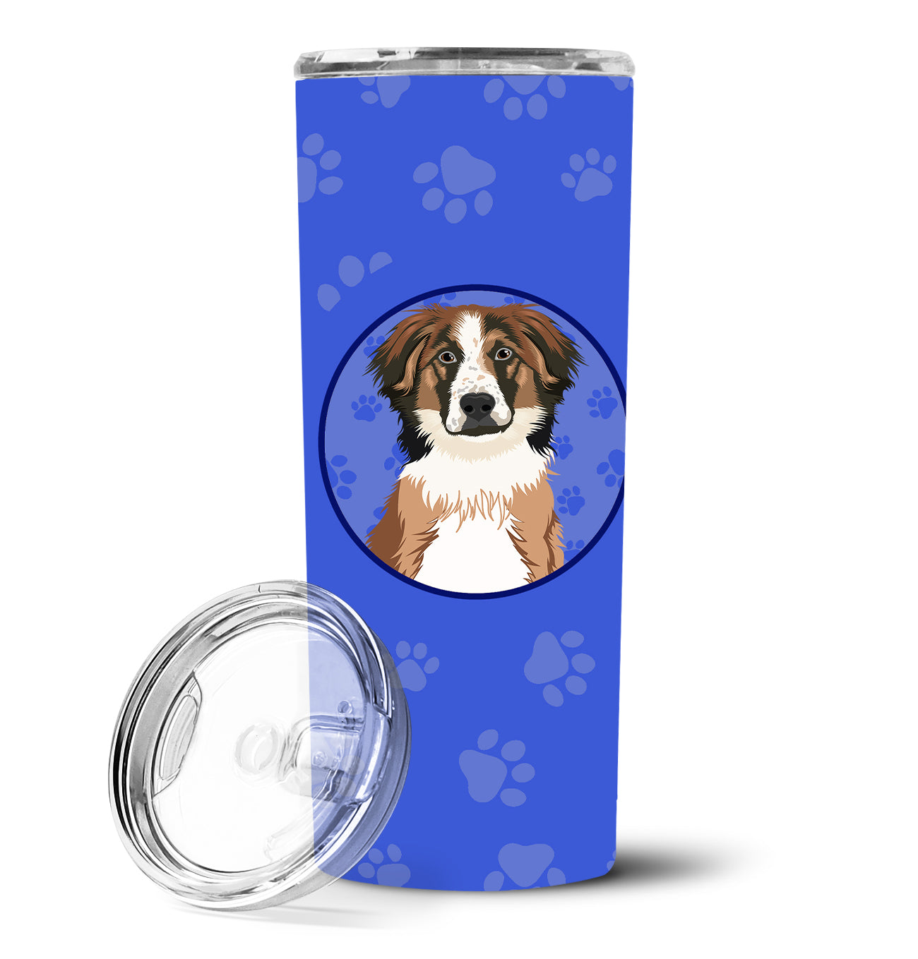 Australian Shepherd Red Tricolor #1  Stainless Steel 20 oz Skinny Tumbler